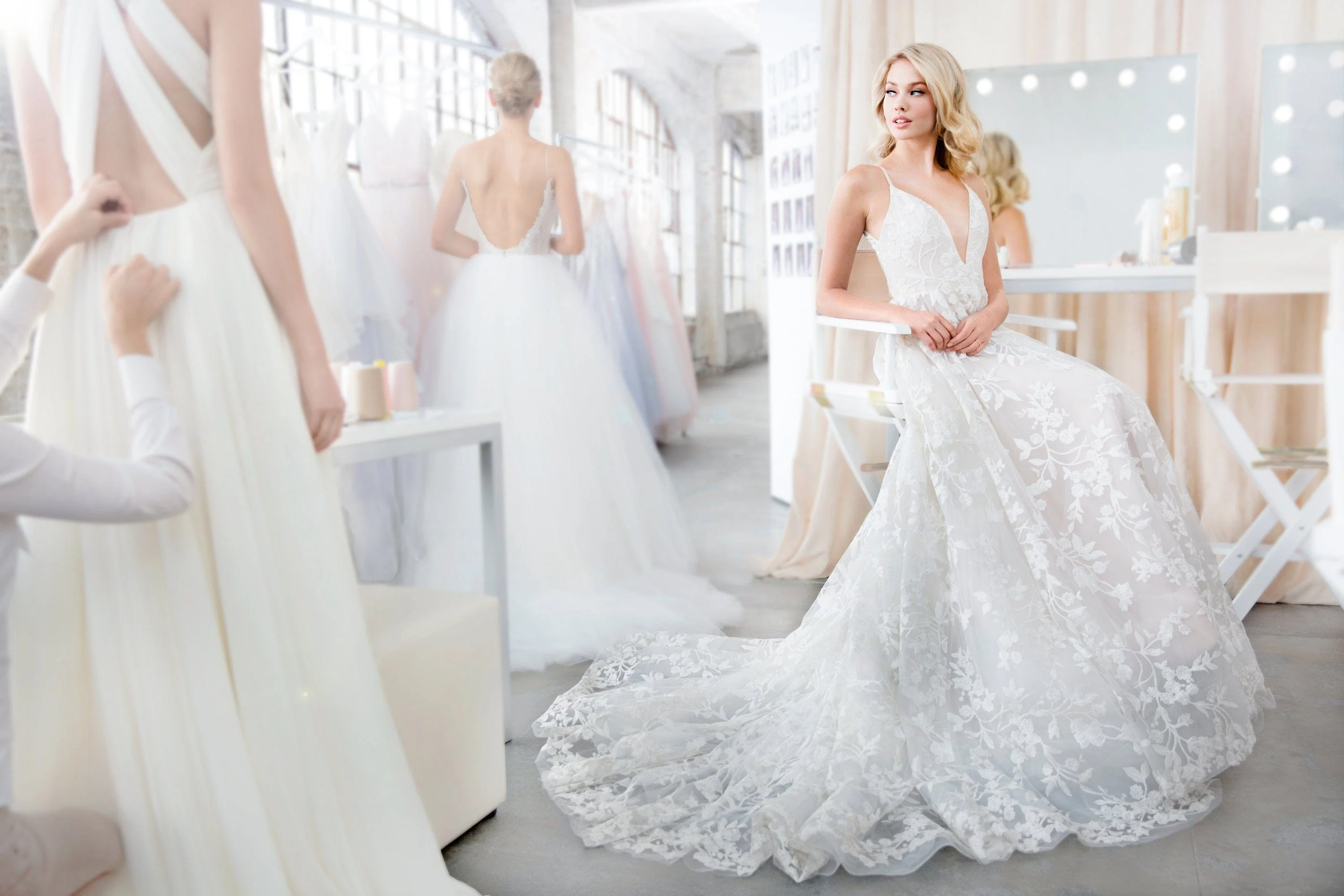 Blush by Hayley Paige Fleur de Lis - Size 12 - Image 3