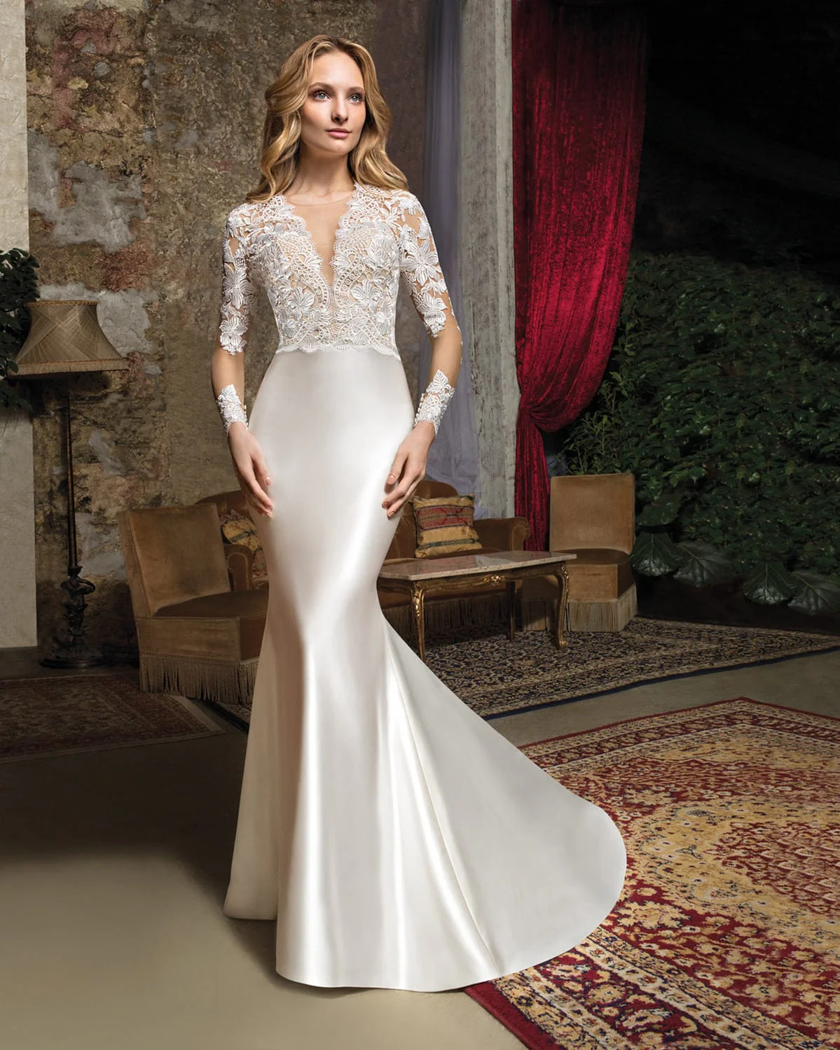 Demetrios 7937 + Overskirt - Size 6 - Image 2