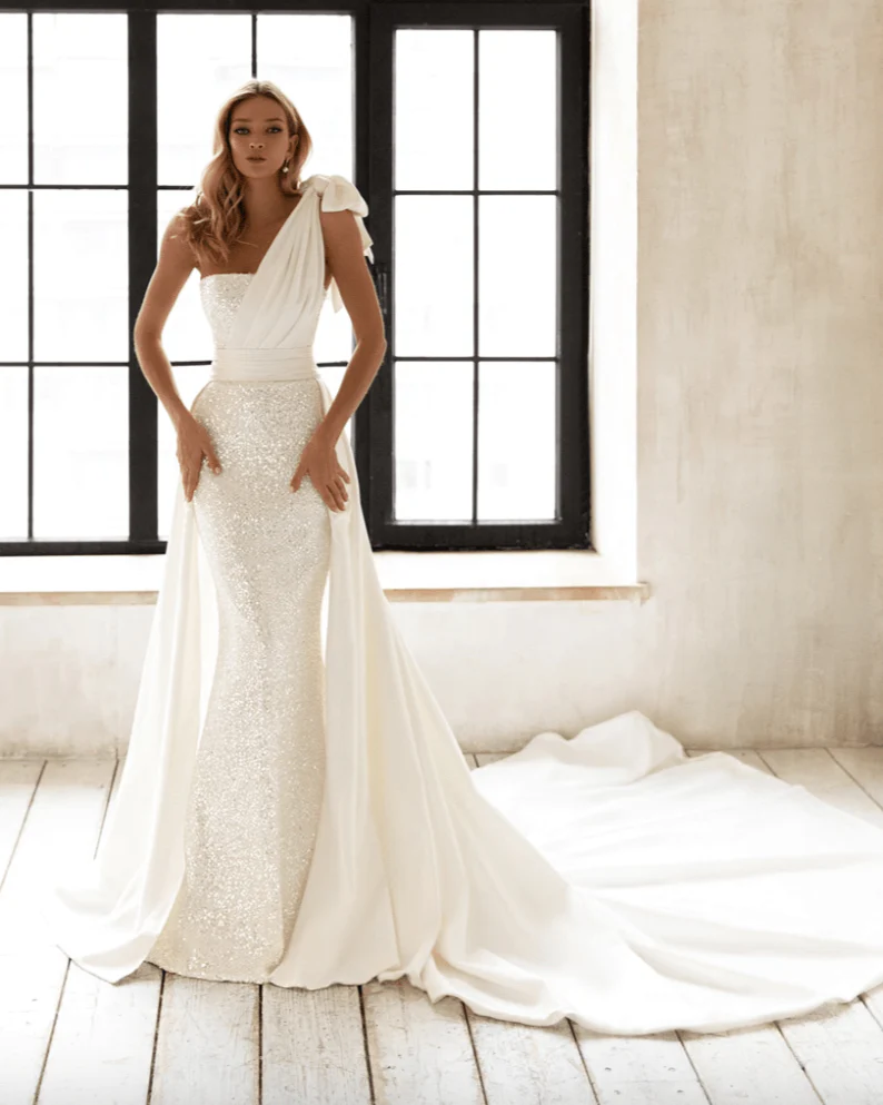 Eva Lendel Davina + Overskirt - Size 8