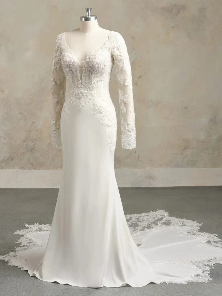 Maggie Sottero Anastasia [Long Sleeves] - Size 14 - Image 4