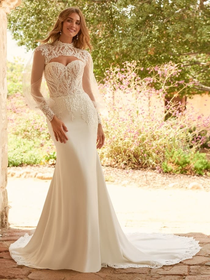 Maggie Sottero Yates + Jacket - Size 18