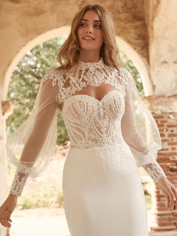 Maggie Sottero Yates + Jacket - Size 18 - Image 3
