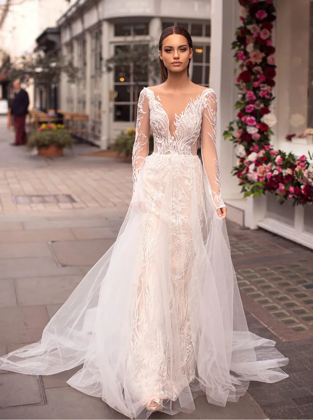 Milla Nova Chloe + Overskirt - Size 10