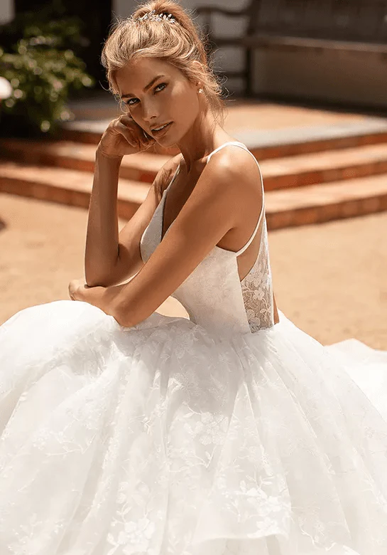 Moonlight Bridal J6782 - Size 8 - Image 3