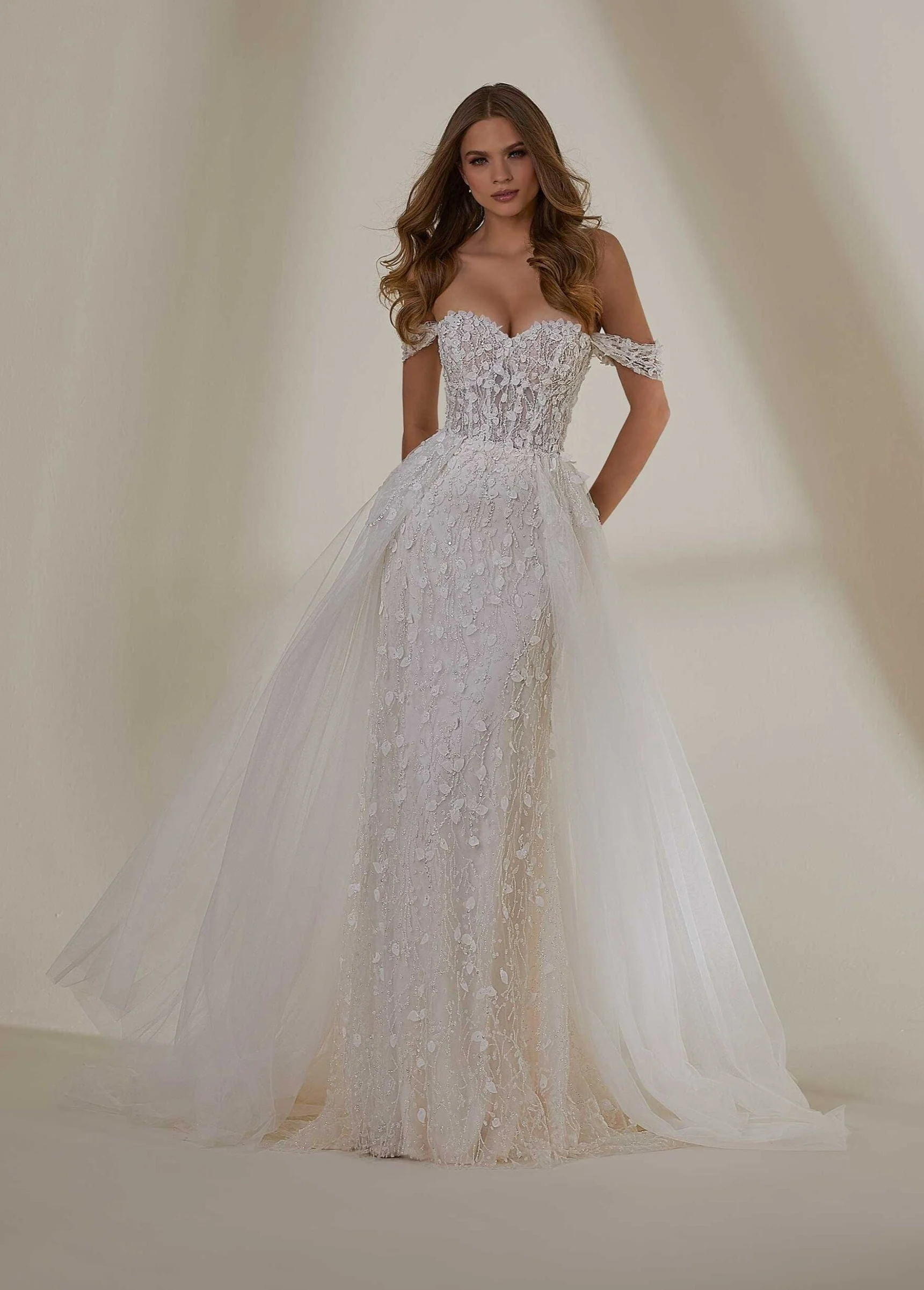 Morilee Misty 2537 + Overskirt - Size 14