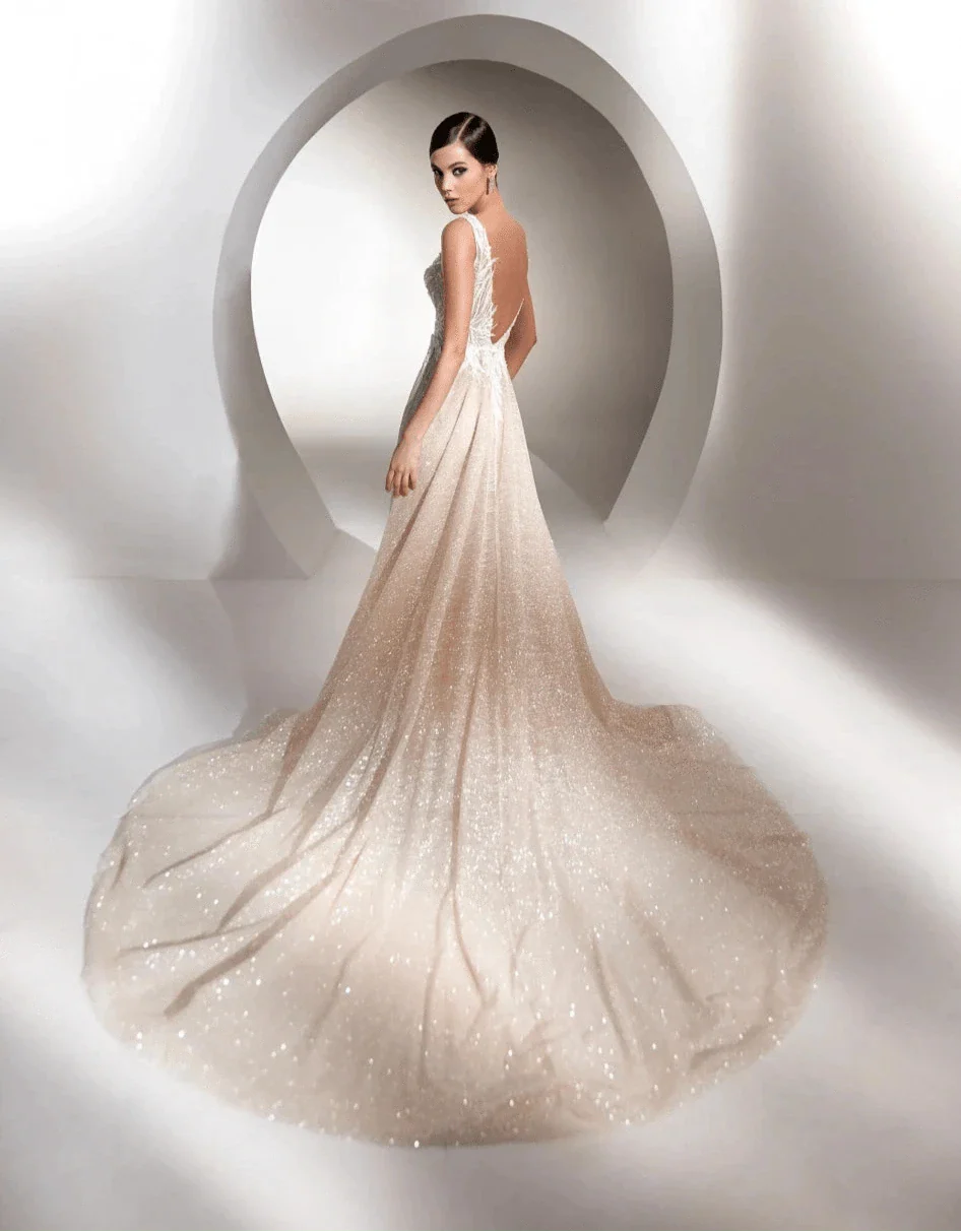 Nicole Milano Almas + Overskirt - Size 10 - Image 2
