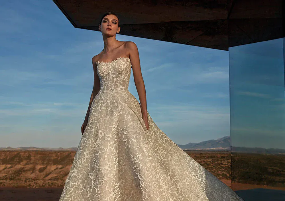 Pronovias Privee Sanidine - Size 12 - Image 3