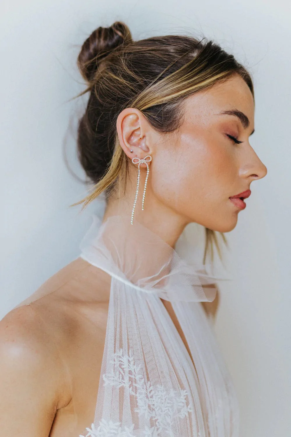 Untamed Petals Royalty Bow Earrings - Image 2