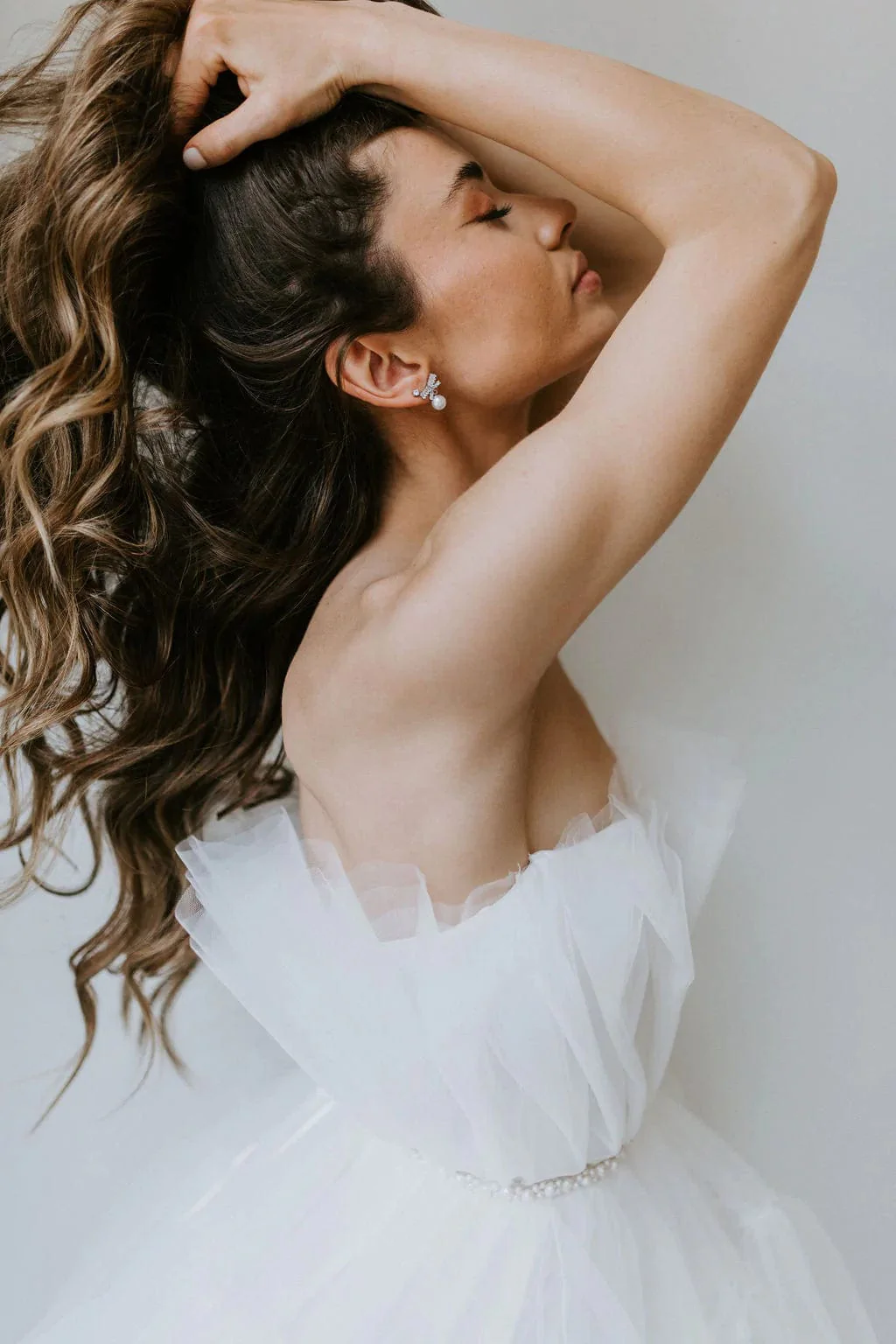 Untamed Petals Tiffany Bow Stud Earrings - Image 3