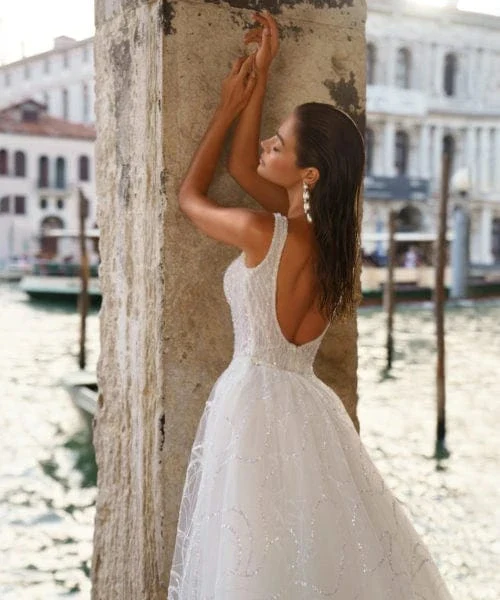 Viero Bridal Kendall + Overskirt [Custom] - Size 12 - Image 3